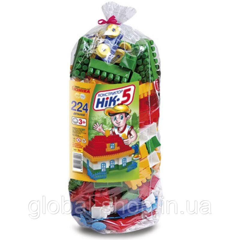 Конструктор із великими деталями НИК-5 224 деталі