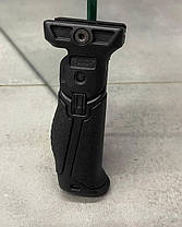 Рукоятка перенесення вогню DLG Tactical (DLG-048-black) на планку Picatinny, колір Чорний, складана, ручка перенесення вогню, фото 4