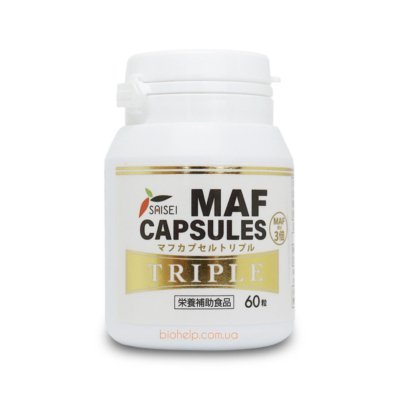 GcMAF (жисіМаф) MAF Capsules Triple MAF (3X Активні інгредієнти) для підвищення імунітету 60 капсул. Японія.