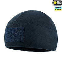 Шапка тактична Watch Cap Elite фліс (320г/м2) з липучкою Dark Navy Blue, фото 5