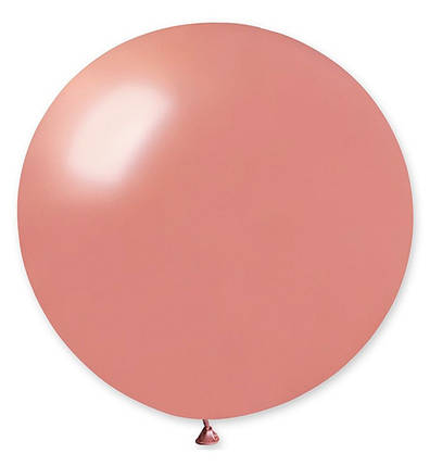 Повітряні кулі "Bowl" Ø - 48 см, (5 шт.), Італія, рожеве золото (металік), фото 1