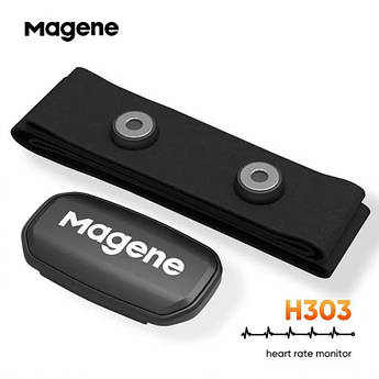 Нагрудний датчик пульсу Magene H303. ANT+&BLUETOOTH 4.2 Датчик серцевого ритму