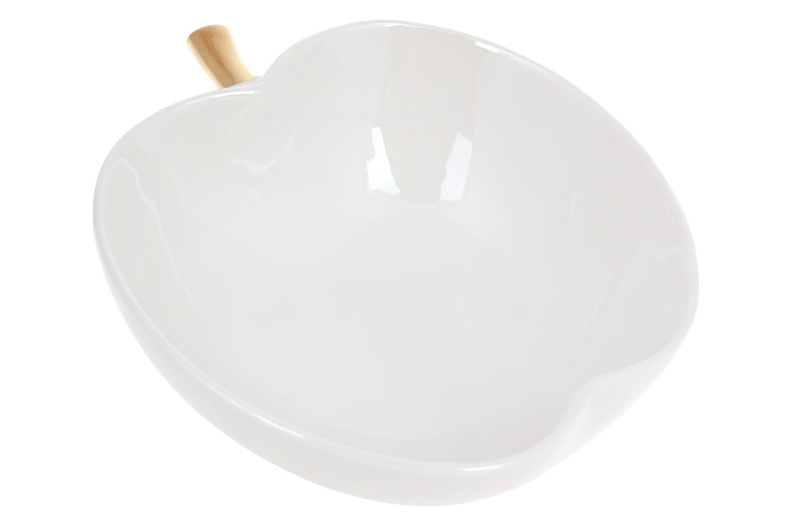 Піала порцелянова Яблуко 400 мл, 14.8*14.8*5.5 см, білий (FG2-345)