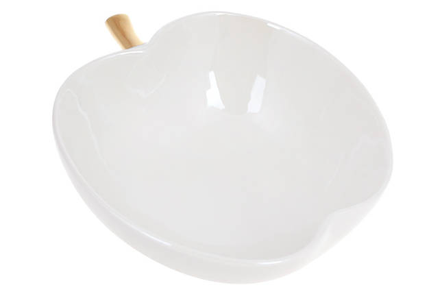 Піала порцелянова Яблуко 400 мл, 14.8*14.8*5.5 см, білий (FG2-345), фото 1