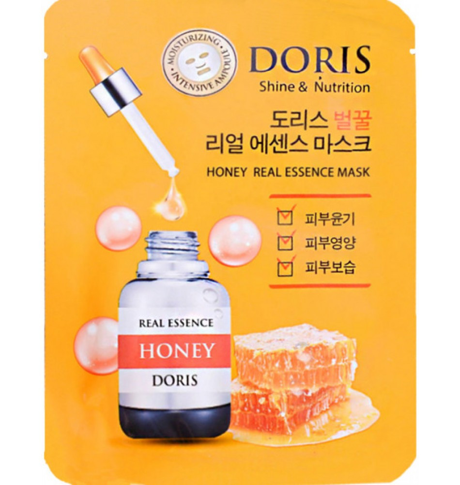 Ампульна маска для обличчя з екстрактом меду Doris Honey Real Essence Mask