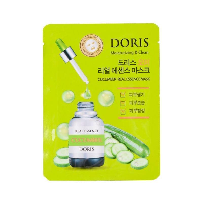 Ампульна маска для обличчя з екстрактом огірка Doris Cucumber Real Essence Mask