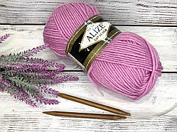 Нитки в'язані Lanagold. 100 г. 240 м. Колір рожевий