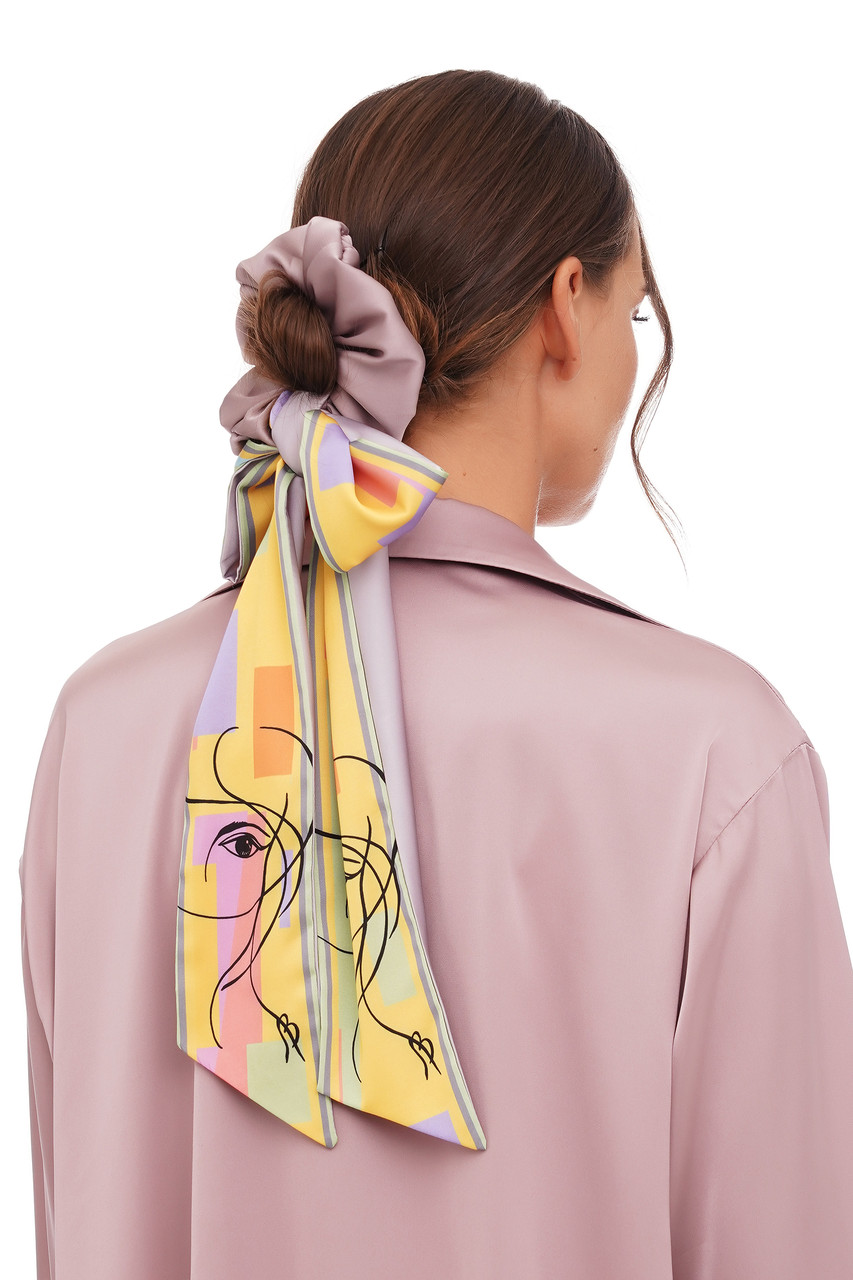 Стрічка Твіллі + гумка, шарфик-галстук "Погляд", шарф-стрічка My Scarf