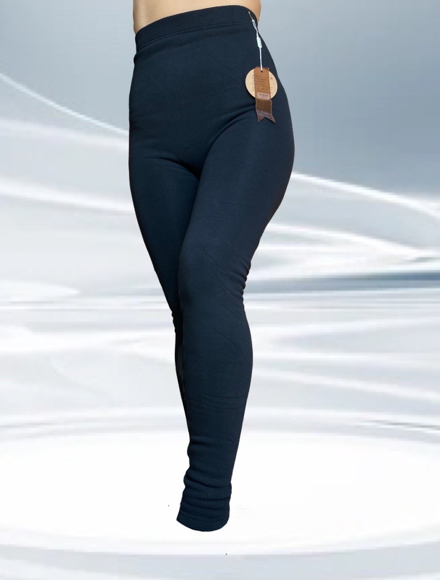 Лосини жіночі чорні з начосом безшовні Шугуан 54-58 (6 шт.), фото 1