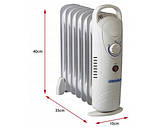 Обігрівач масляний, тепловентилятор Mesko MS 7804 (700 Вт, 7 ребер, автовимкнення), фото 2