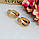 Сережки жіночі з медичного золота Xuping, фото 3