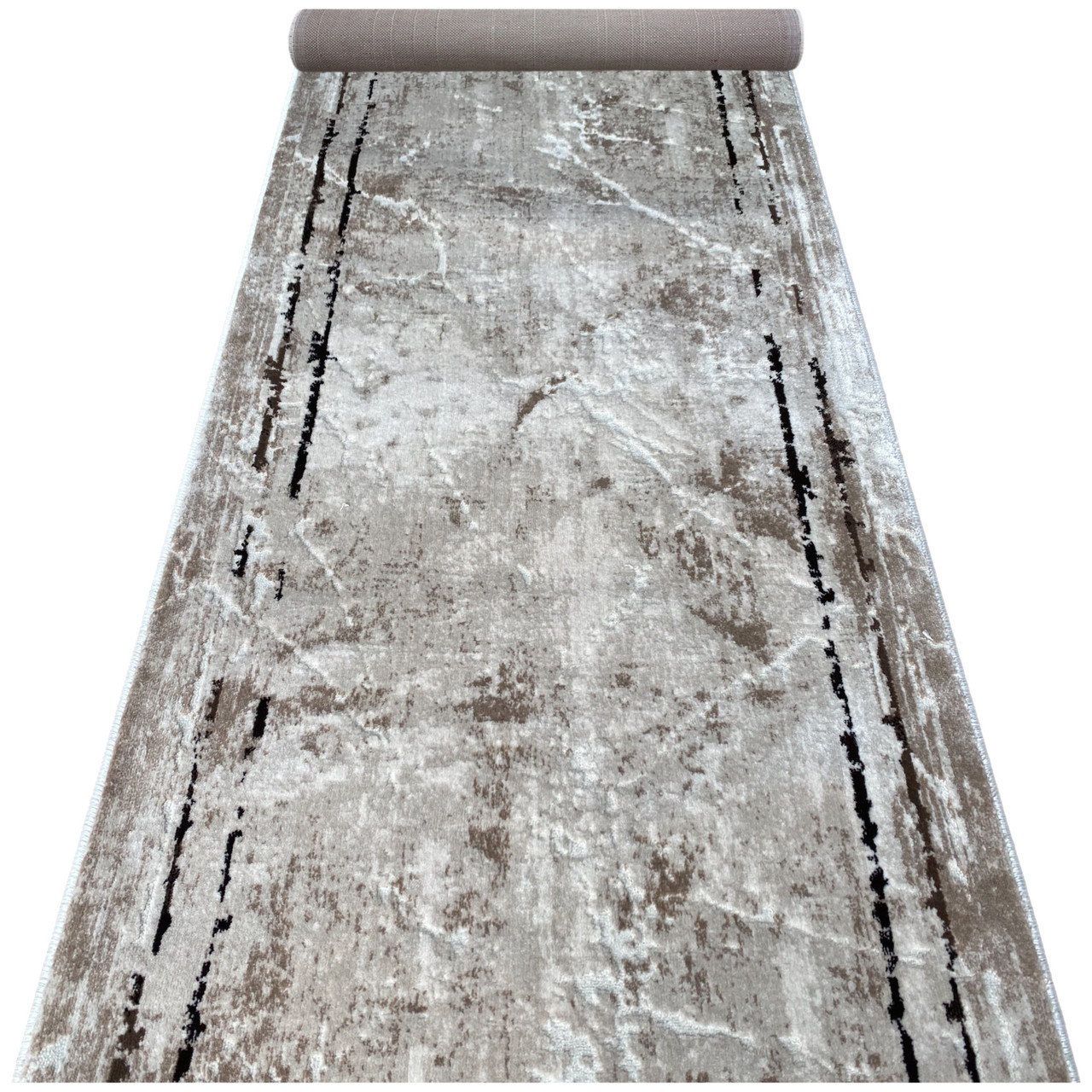 150 см доріжка SATEN 2321A Dark brown beige