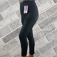 Жіночі зимові жіночі брюки на хутрі з кишенями Ластівка чорні розмір M, 30032180