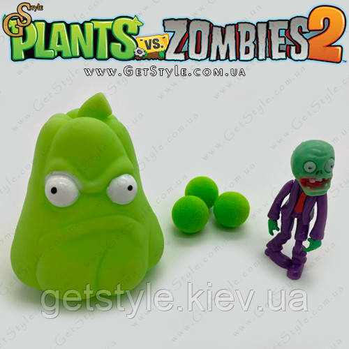 Ігровий набір фігурка Зомбі та стрілялка Squash Plants vs Zombies