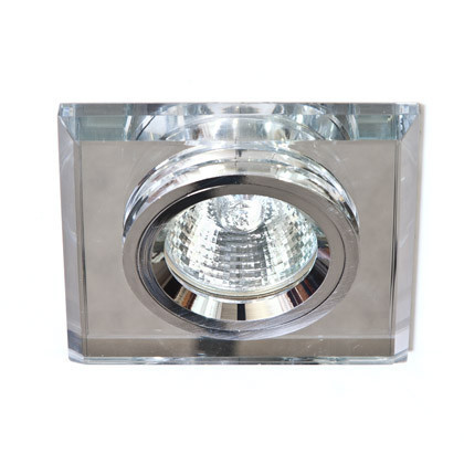 Встраиваемый потолочный светильник Feron 8170-2 MR16 GU5.3 квадратный серебро-серебро (зеркало) - фото 2 - id-p278014867
