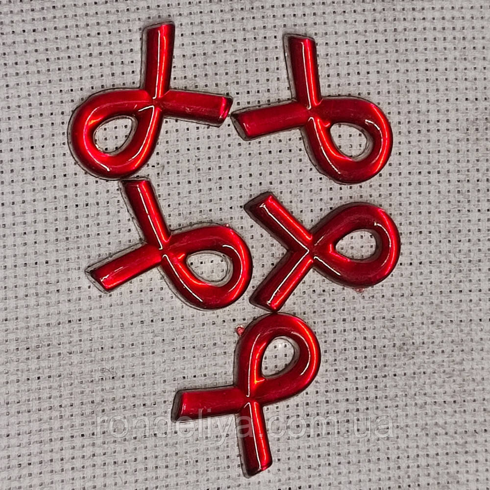 Клейові кабошони акрил "Петля" 25х18 мм 15 шт уп, фото 1