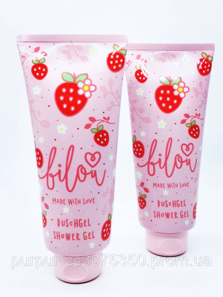 Гель для душа Bilou Билоу Sweet Strawberry с запахом клубники 200 мл - фото 1 - id-p1676347453
