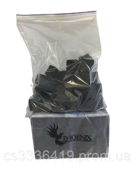 Уголь для кальяна кокосовый 0,5 кг. Phoenix (Феникс) - фото 4 - id-p1650582932