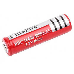 Акумулятор UltraFire BRC 18650 Li-ion 4800mAh 3.7V 24г. (рельна ємність менша)