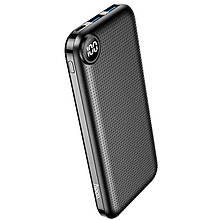 УМБ Hoco DB17 ATLAS 2USB/Micro/Type-C/LCD 10000mAh Чорний