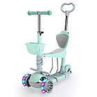 Дитячий самокат трансформер 5 в 1, біговел з кошиком і батьківською ручкою, GS-0078/1  "Galaktika", фото 4