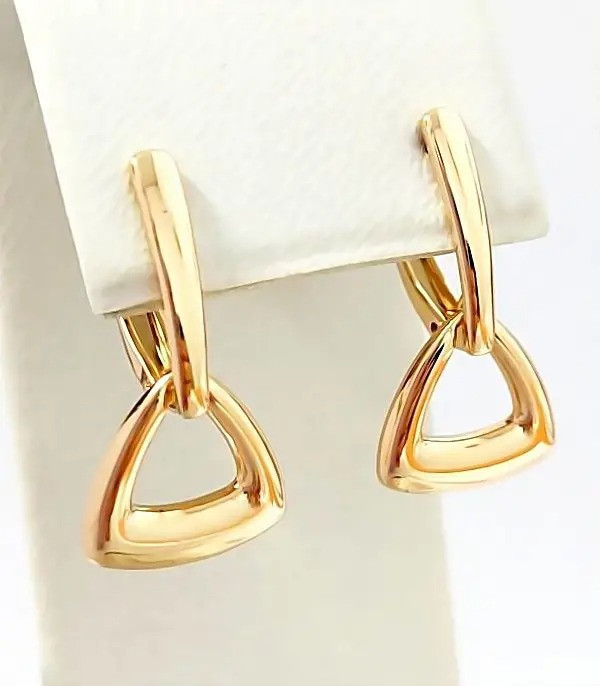 Сережки (1 пара) Xuping. Довжина: 23 мм. Ширина: 12 мм.