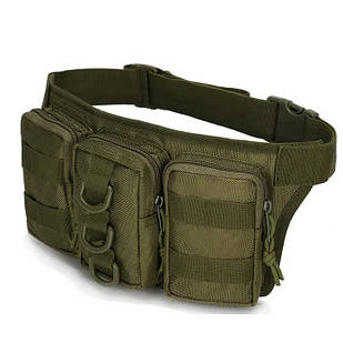 Сумка на пояс A07, зелена