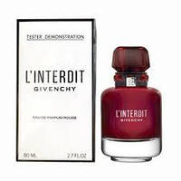 Оригинал Givenchy L Interdit Rouge 80 мл ТЕСТЕР ( Живанши л интердит руж ) парфюмированная вода