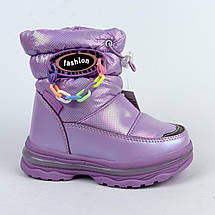 10305M Теплі бузкові дутики для дівчинки тм Tom.m розмір 23 - устілка 15 см, фото 4