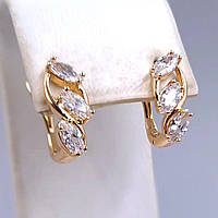 Сережки (1 пара) Xuping. Довжина: 20 мм. Ширина: 6 мм.