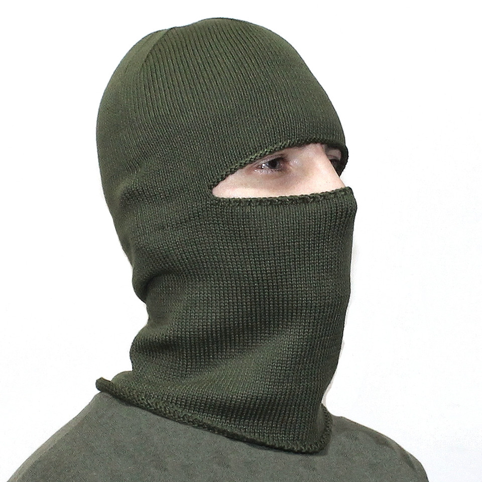Тактическая зимняя балаклава на лицо и голову Маска вязанная теплая ...