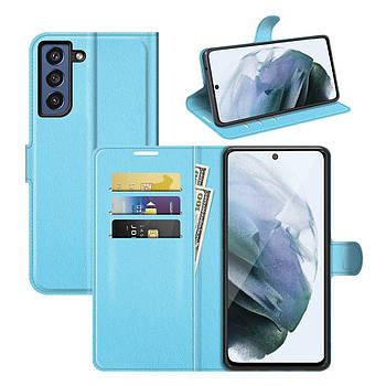 Чохол-книжка Litchie Wallet для Samsung Galaxy S22 Plus Light Blue