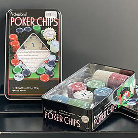 Покерний набір, 100 фішок, Покерный набор