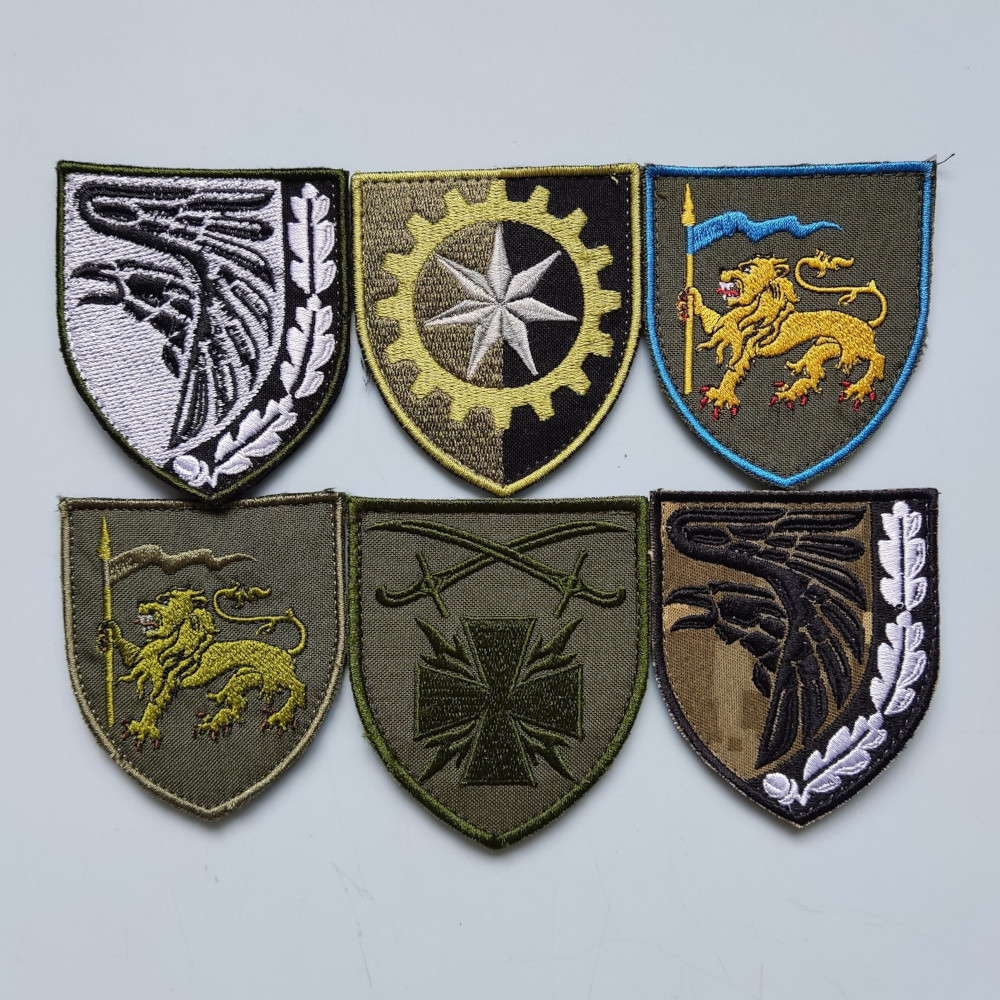 Шеврони бригади, полку, окремих підрозділів ЗСУ на липучці 7х8см, фото 1