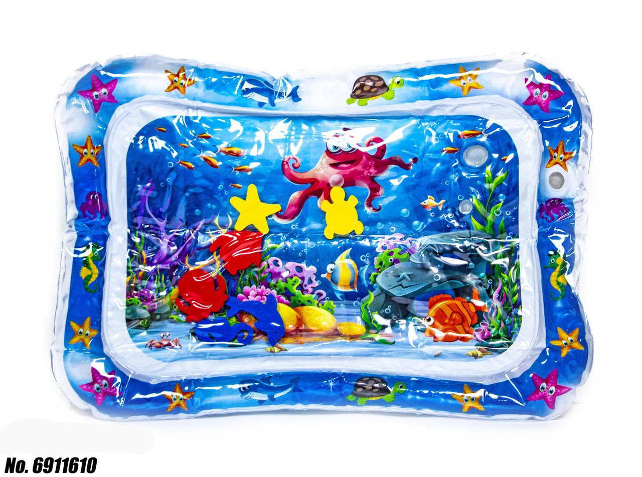 Водяний килимок (Матеріал: ПВХ, Розміри: 65х48 см) + різні фігурки кольорових рибок, фото 1