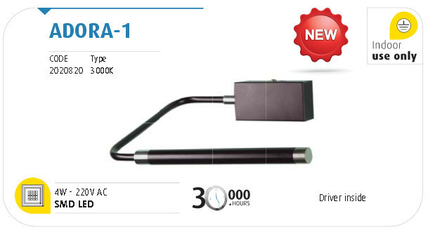 Підсвітка Vito ADORA-1 4W 3000K, фото 1