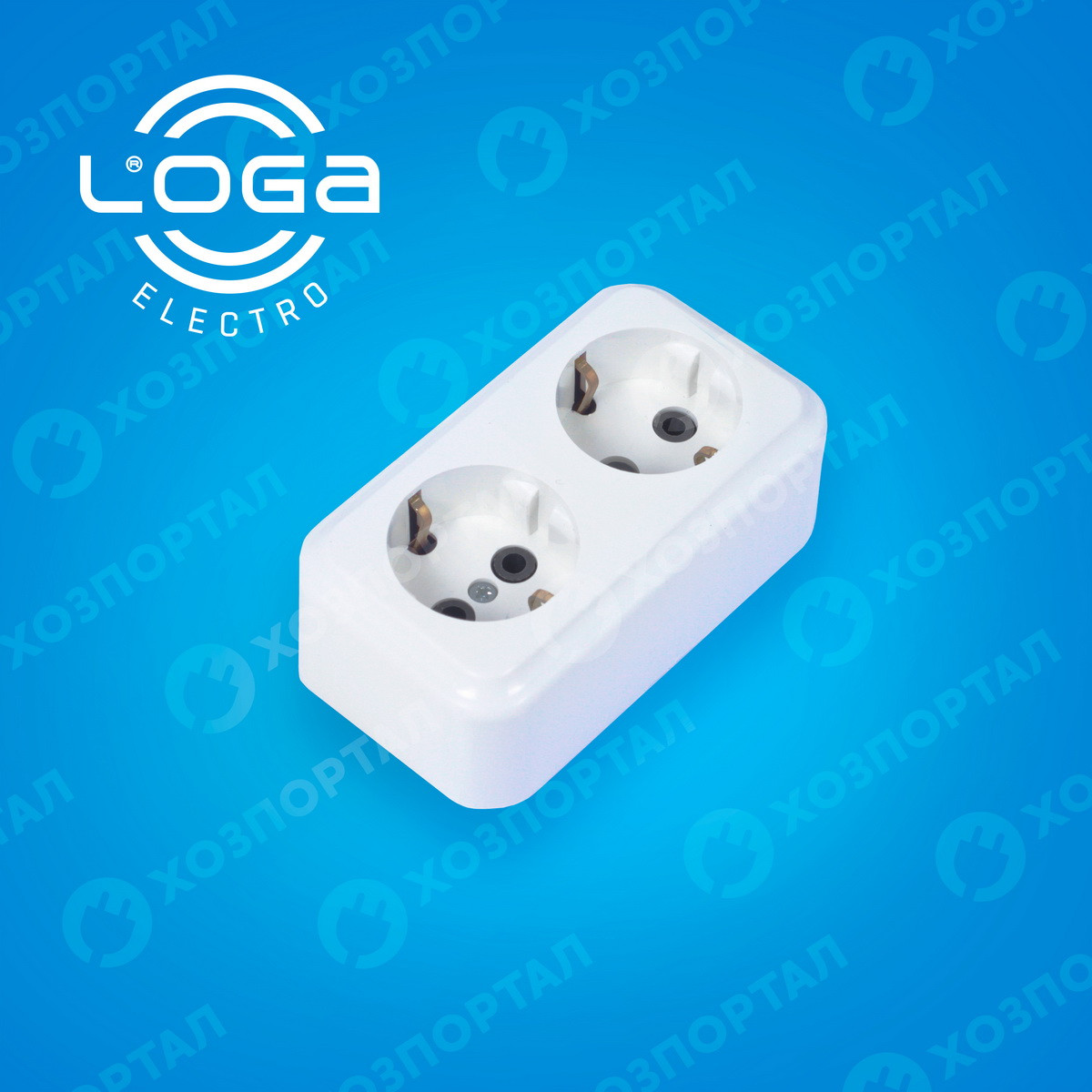 Колодка 2-я АБС Харків з заземленням 16А 250В, фото 1