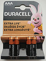 Батарейки Duracell AAA/LR03 4 шт