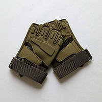 Перчатки тактические беспалые, перчатки для выживания, велоперчатки (L, XL).