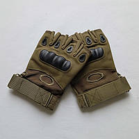 Перчатки тактические беспалые, перчатки для выживания, мотоперчатки (L, XL).