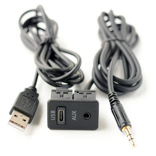 Подовжувач кабель AUX USB Type-C 1.5 м для авто магнітоли mp3 порт ...