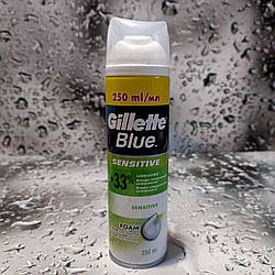 Піна для гоління Gillette Blue Sensitive 250 мл.