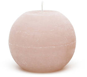 Кругла свічка із парафіну рожево-коричневого кольору 10*9 см горіння 32 години