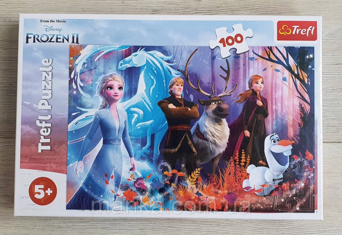 Пазли - 100 елм. - 16366 "Магія льоду", Дісней: "Крижане серце 2", Trefl, фото 1