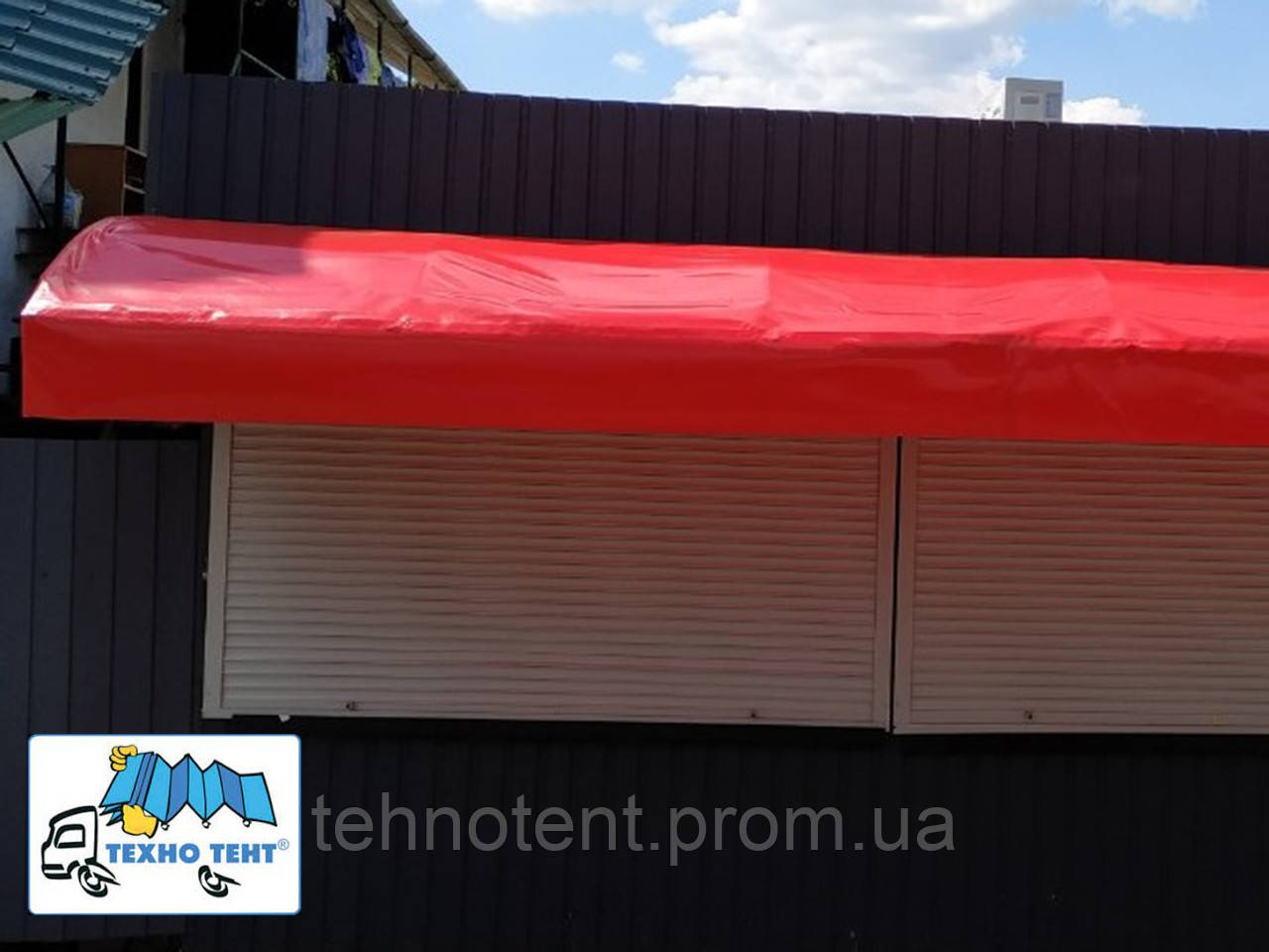 Купить Тентовые козырьки, навесы ПВХ, цена 220 ₴ — Prom.ua (ID#1687852560)
