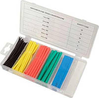 Набір кембрики термоусадні кольорові 125°C розміри 100 шт YATO YT-068667