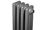 Вертикальний дизайнерський радіатор опалення ARTIDESIGN Bari III 4/1800/200 сірий матовий, фото 3