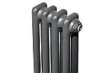 Вертикальний дизайнерський радіатор опалення ARTIDESIGN Bari II 4/1800/200 сірий матовий, фото 2