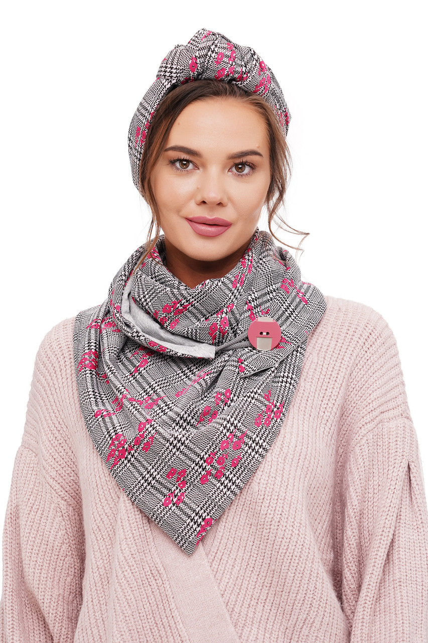 Теплий великий шарф "Едінбург", фото 1