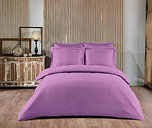 Комплект постільної білизни сатин stripe ТМ Zeron, Туреччина фіолетовий